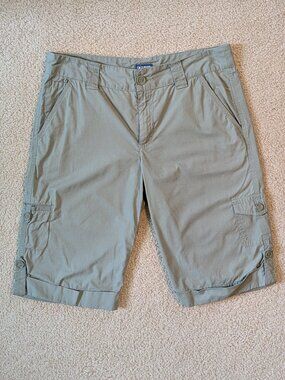 Izod Women's Sage Green Cargo Shorts
